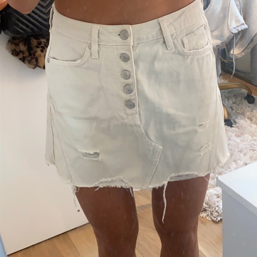 Size 27 White/cream Jean skirt
